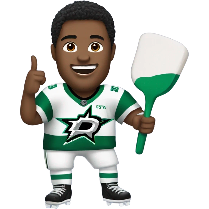 Dallas Stars hockey fan emoji