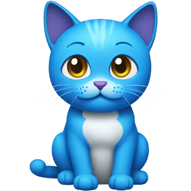 blue cat gumball emoji