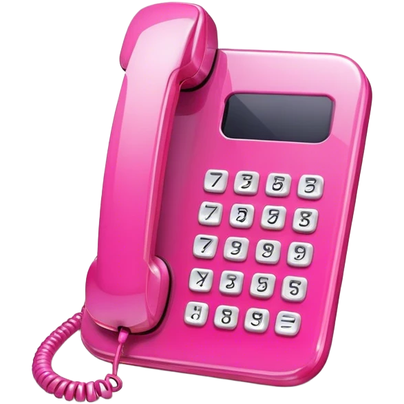 pink phone icon emoji