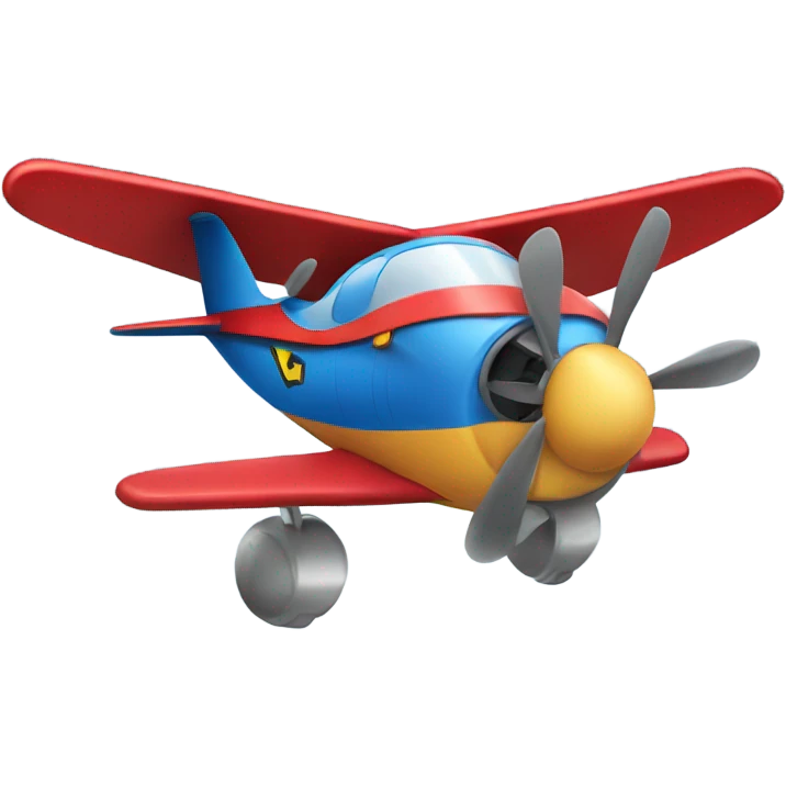 Airplane with superhero cape emoji