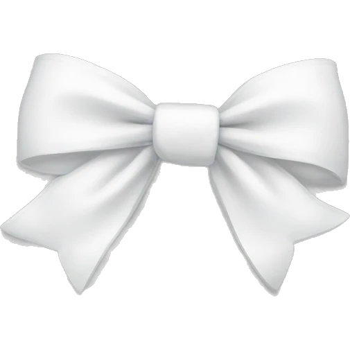white bow emoji