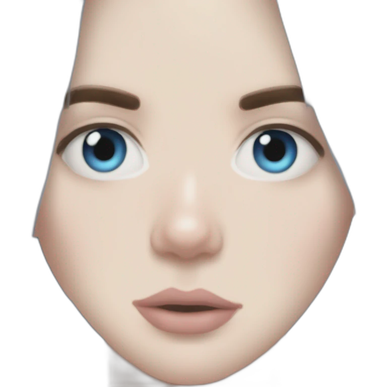Billie eilish chanteuse cheveux bleu yeux bleu emoji