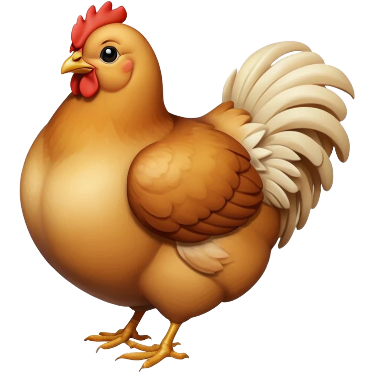 Chicken beige emoji