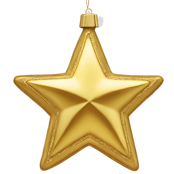 gold star ornament emoji