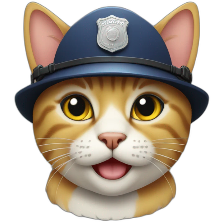 cat policeman emoji