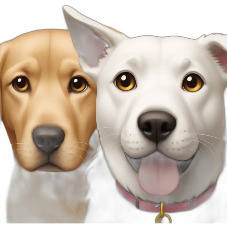 Cat and dog emoji