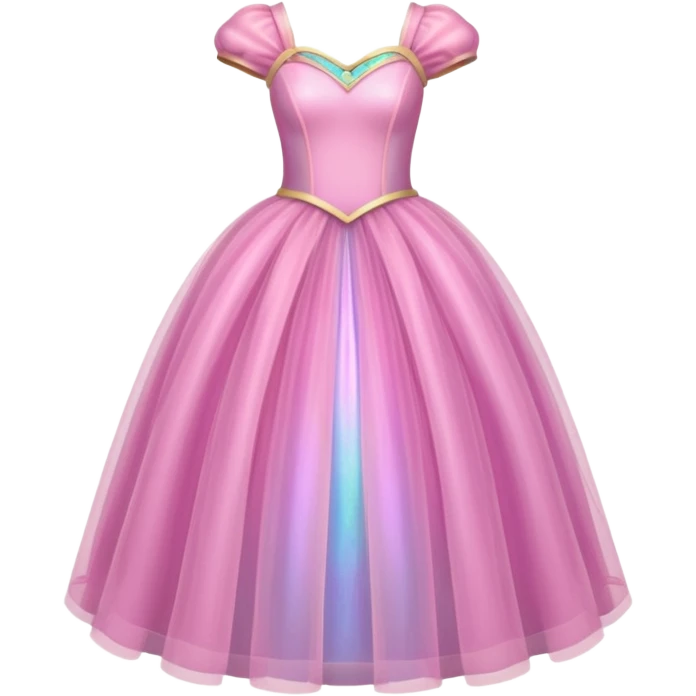 Realistic pink princess sparkle dress emoji