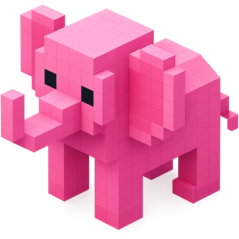 Pink Elephant  emoji