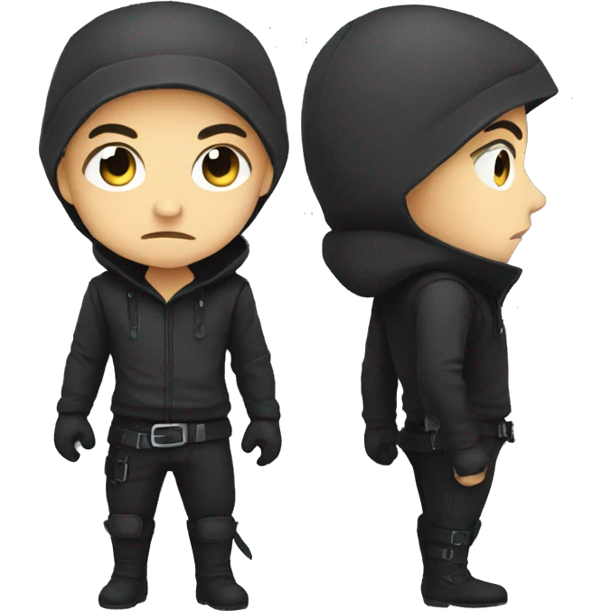 Create a emoji of a thief in chibi style emoji