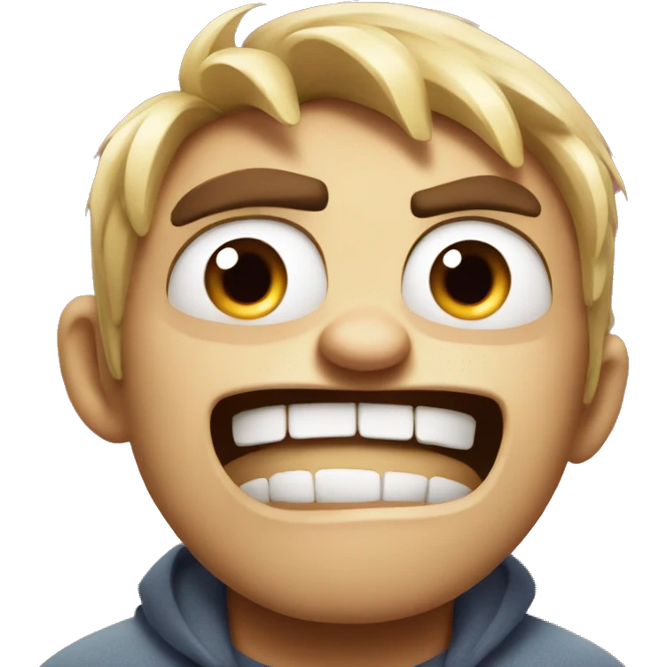 Inside out anger, detailed, disney style emoji