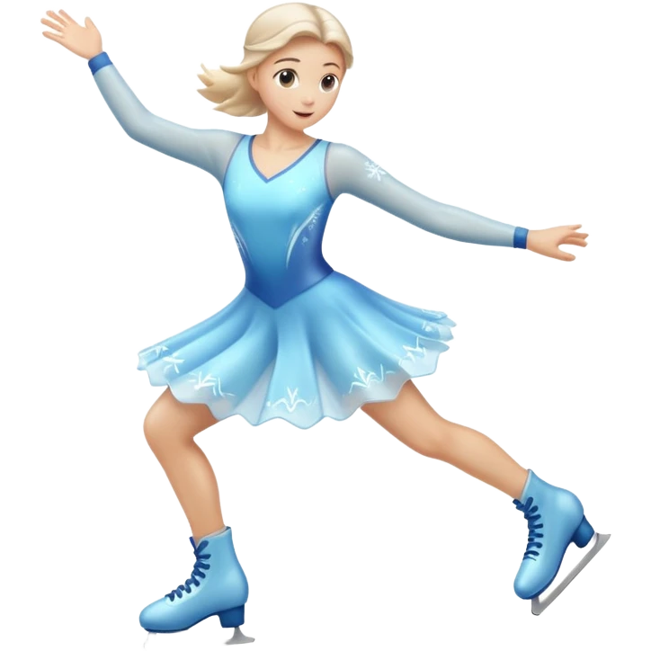 Ice skater’s spin emoji