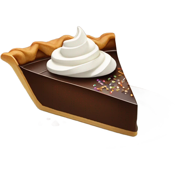 Chocolate pie emoji