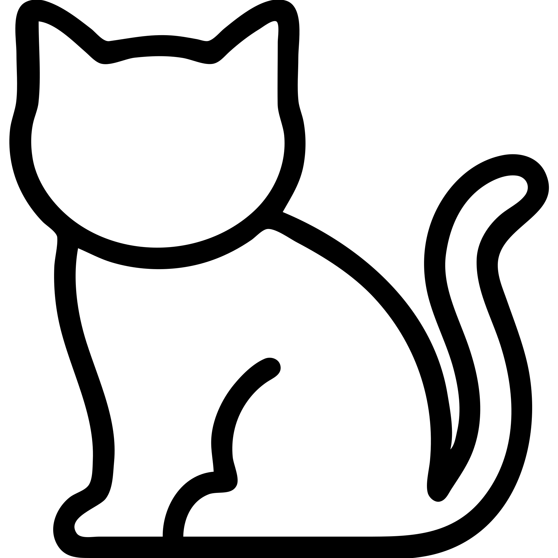 cat icon, minimal lines, clear silhouette emoji