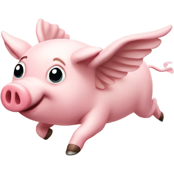 Flying pig emoji