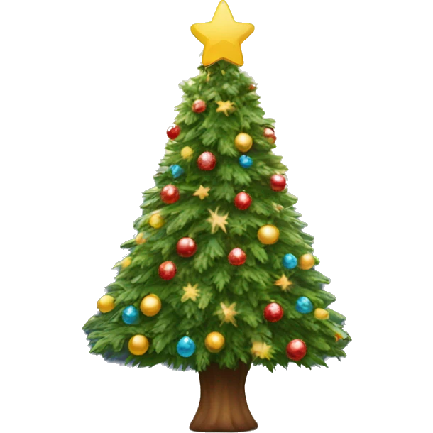 Christmastree with a Star emoji
