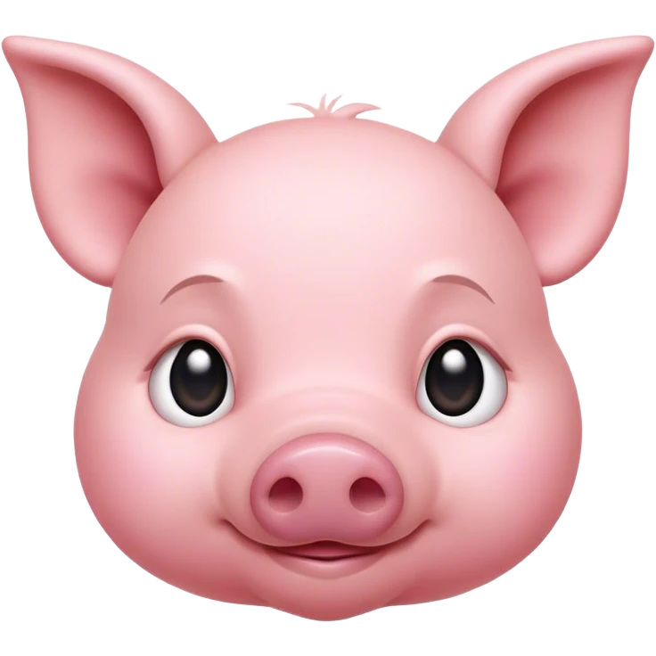 Cinematic Noble Piglet Portrait Emoji, Poised and regal, with a tiny, delicate build and a soft, smooth rosy-pink hide, deep-set soulful beady eyes, Simplified yet sharp and sophisticated features, highly detailed, glowing with a gentle, dignified glow, high shine, intelligent and endearing, stylized with an air of miniature nobility, focused and attentive, soft glowing outline, capturing the essence of a watchful and confident little piglet, so majestic it feels as though it could scamper out of the screen with effortless authority! emoji