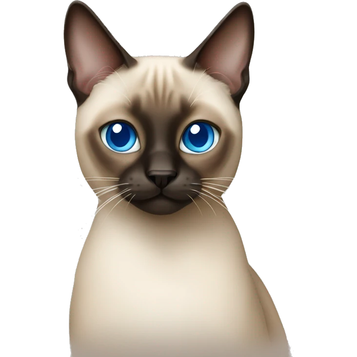 Siamese cat with blue eyes emoji