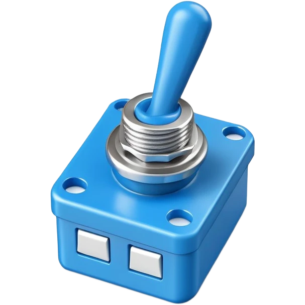 blue toggle switch emoji