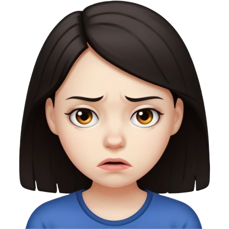 frustrated girl emoji