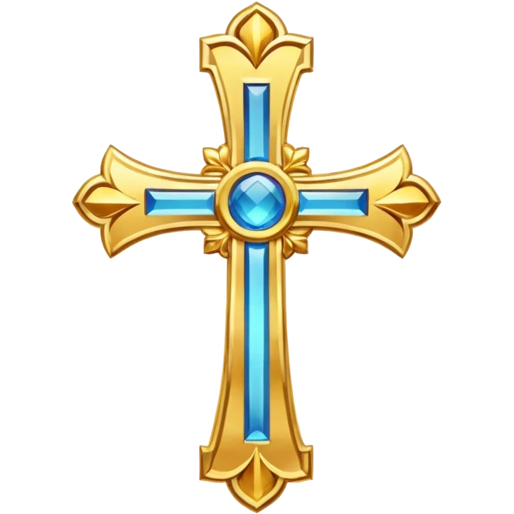 Eastern Orthodox cross. Transparent bakgrund. emoji