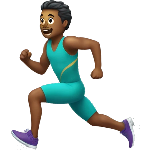 Mermain running a marathon emoji
