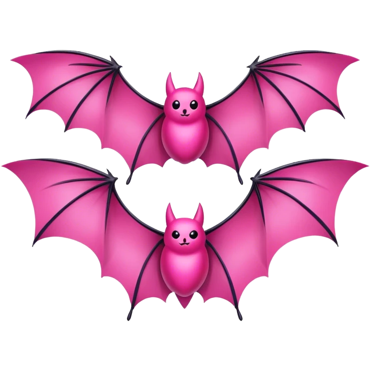pink batwings emoji