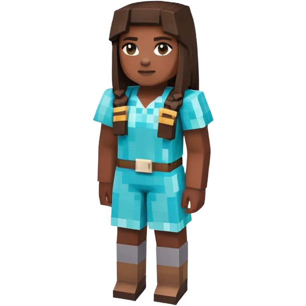 Danielle Brooks as a Minecraft character emoji