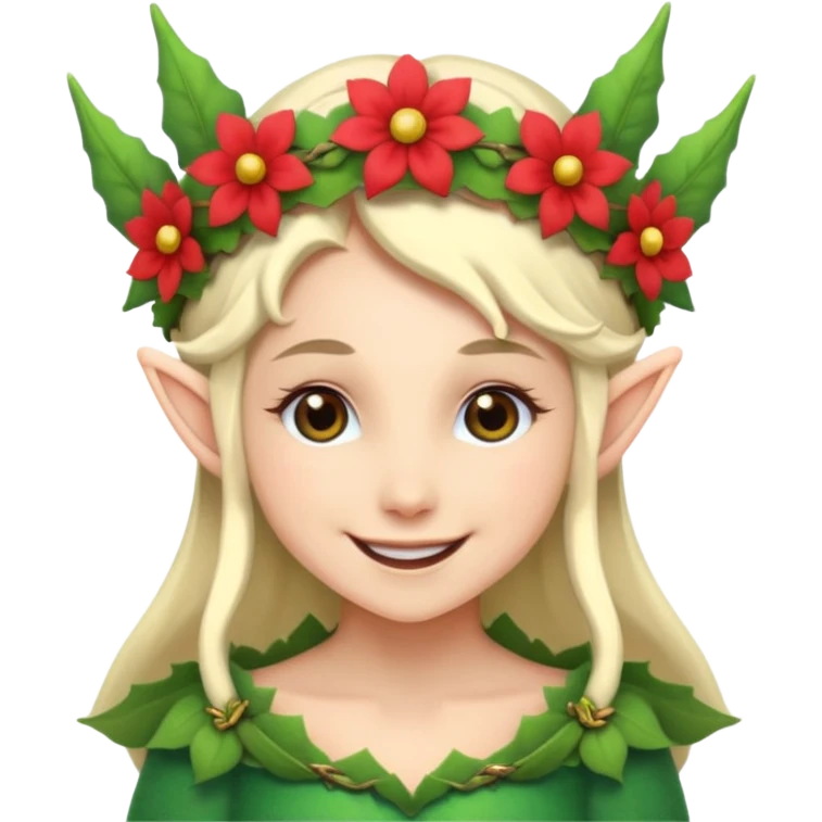 Elf with Flower Crown emoji