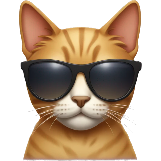 Cat with sunglasses emoji
