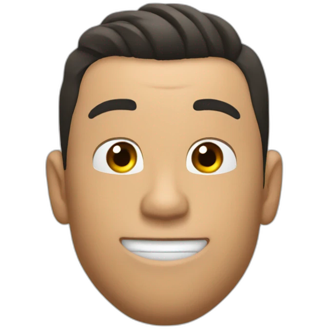CR7 inhalando aire emoji