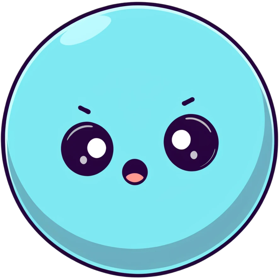 cute playful goo ball with eyes emoji