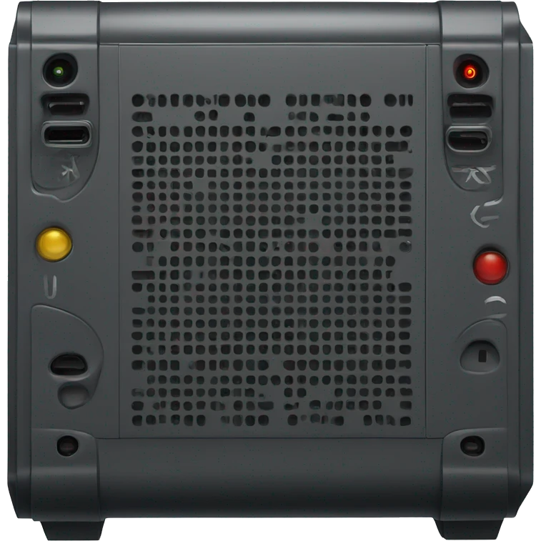 Black modular computer power supply emoji