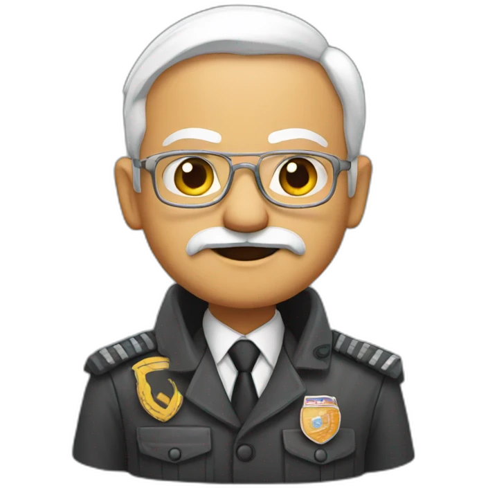 Modi with security emoji