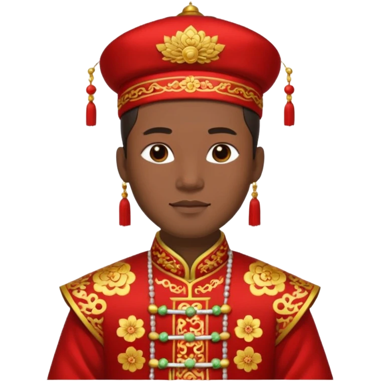 Chinese groom, traditional, culture of chinese. emoji