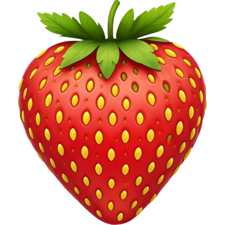 Strawberry: yellow seem emoji