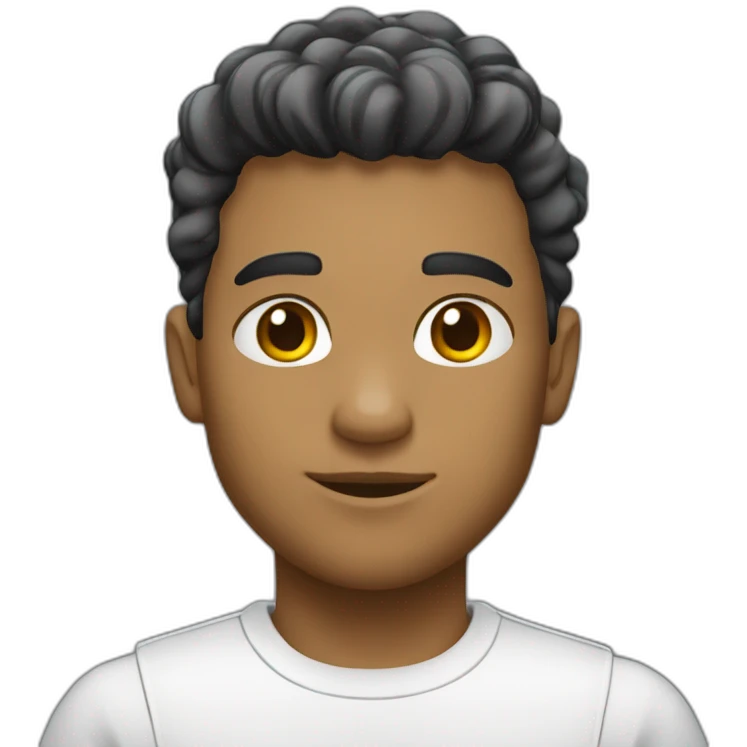 joven blanco pelo puntiagudo emoji