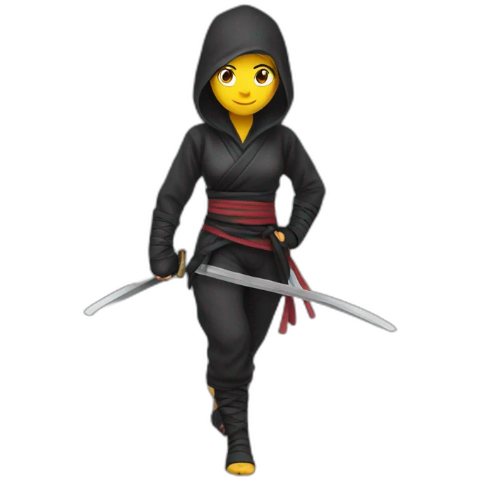 Ninja girl emoji