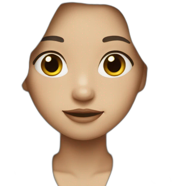 The girl with white hair emoji
