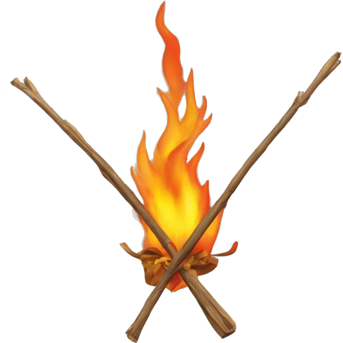 Cranne en feu emoji