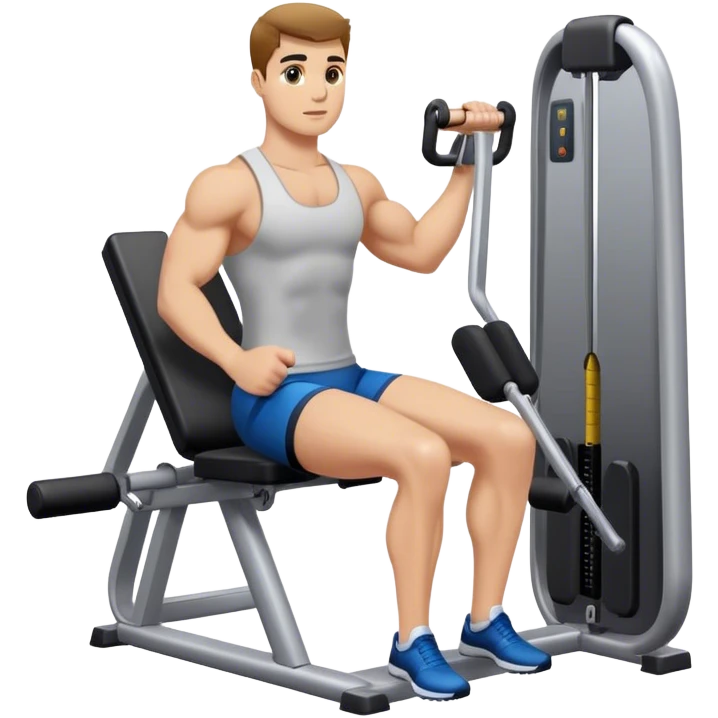 athlete using abductor-machine gym emoji