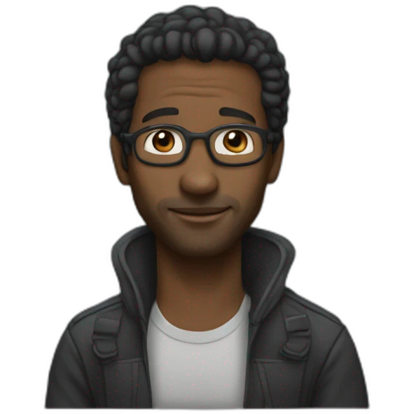 Black man Jean-Luc Melanchon emoji