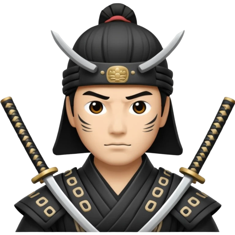 I want a black and white samurai. It is for an icon. emoji