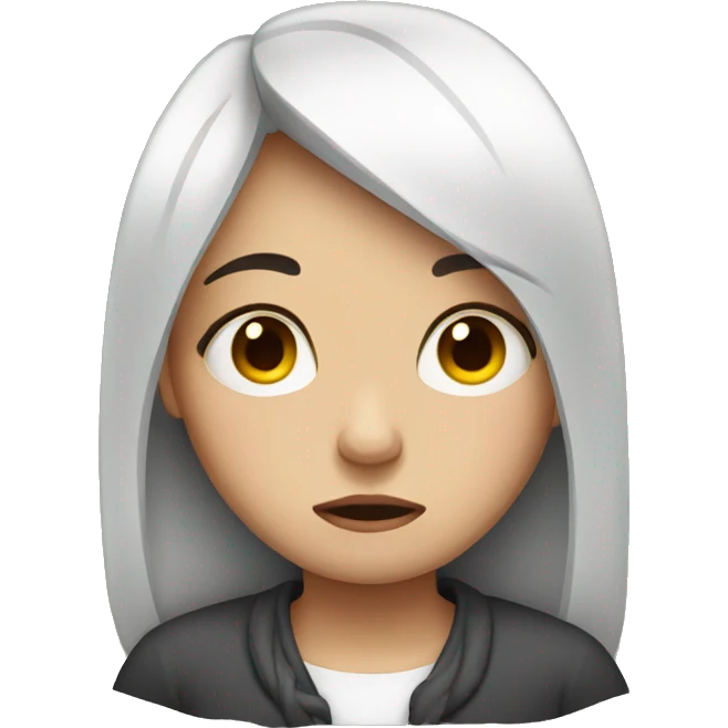 Sad girl  emoji