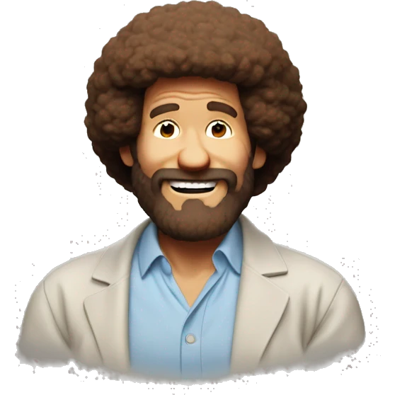 Bob Ross Signature Pose emoji