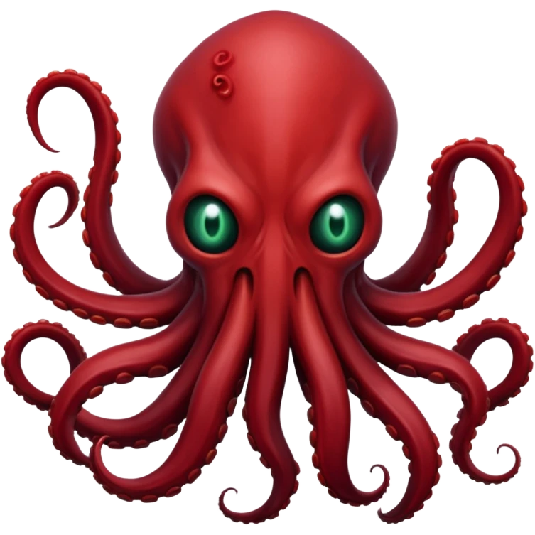 DarkRed The Mind Flayer without face emoji