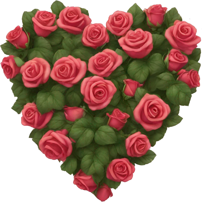 heart from roses emoji