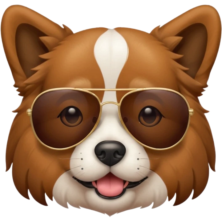 Dog with sunglasses  emoji