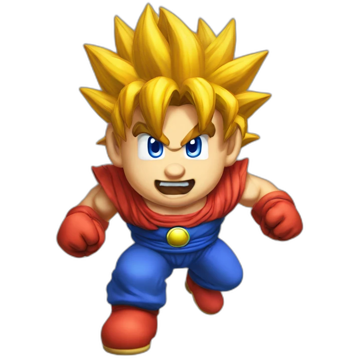 super saiyan mario brother emoji