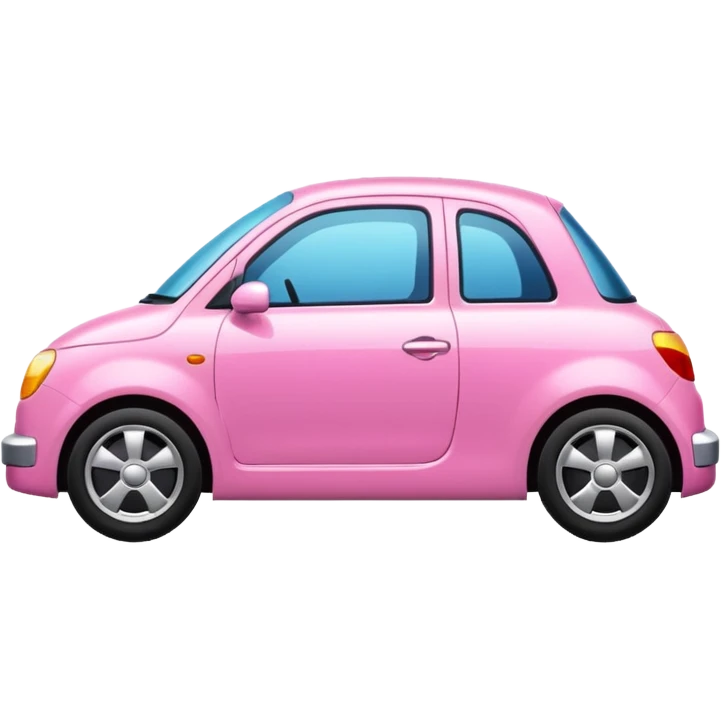 Pink car  emoji