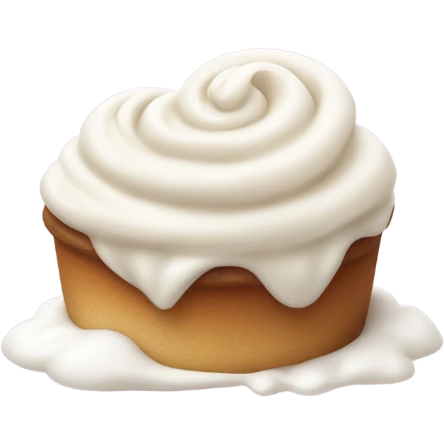 Cute heart cream emoji